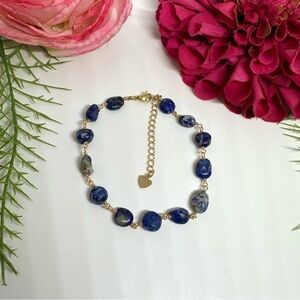 NEW⚜️Lapis Lazuli Gemstone Beaded Bracelet